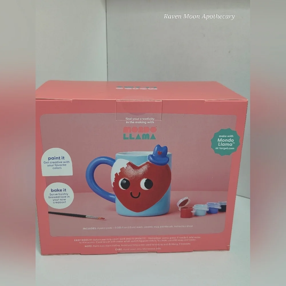 New Mondo Llama Paint-Your-Own Ceramic Mug Kit